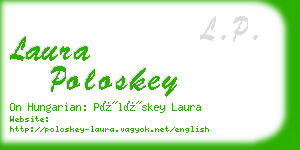 laura poloskey business card