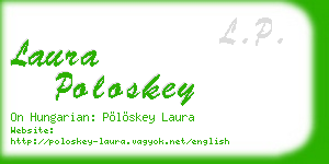 laura poloskey business card